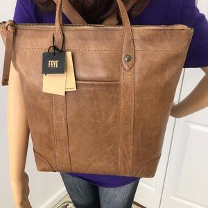 New With tag Frye Melissa Italian leather Zip Dual Functional Backpack Tote